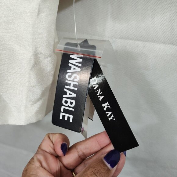 Dana Kay Ivory Blazer Jacket Button Up Women Size 24W Shimmer Special Occasion - Picture 3 of 8